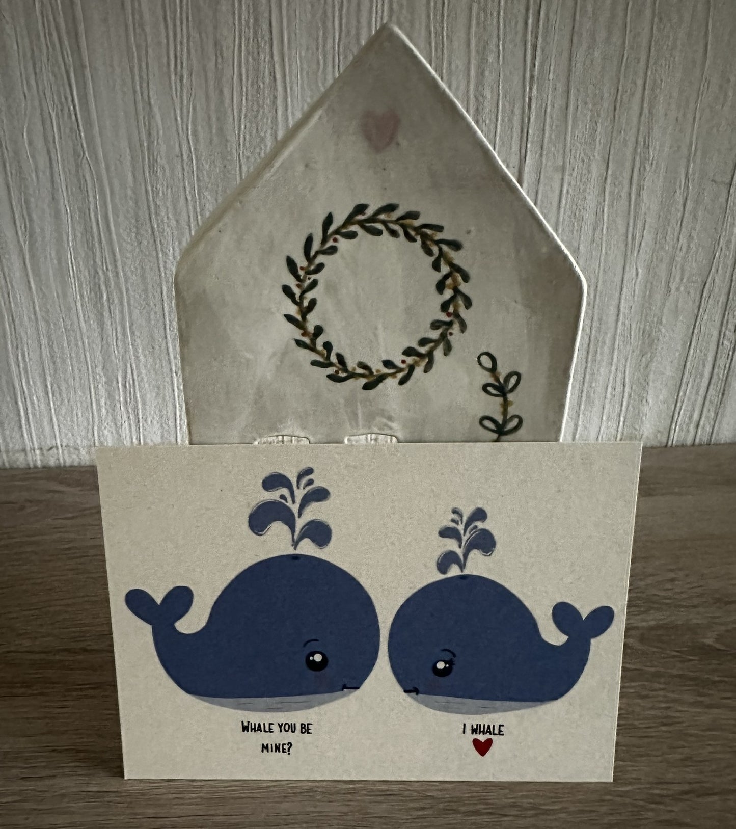 Wenskaart WHALE YOU BE MINE? I WHALE