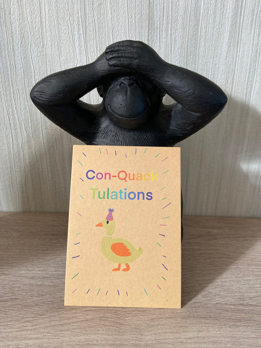 Con-Quack tulations